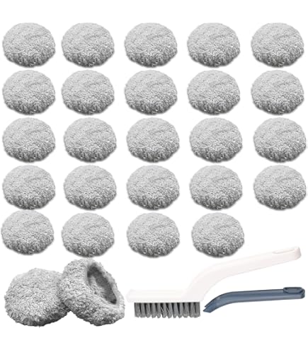 12 Stück Ersatzpads Für Fensterputzroboter - 14cm Mikrofasertücher Blau