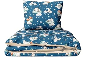 BABY COMFORT 2 Piece Baby Children Quilt Duvet & Pillow Set 120x90 cm to fit Toddler Cot Bed (Sleepers)