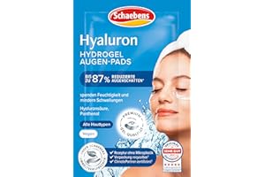 Schaebens Hyaluron Hydrogel Augen-Pads spenden Feuchtigkeit und mindern Augenringe mit Hyaluronsäure und Panthenol für alle Hauttypen vegan
