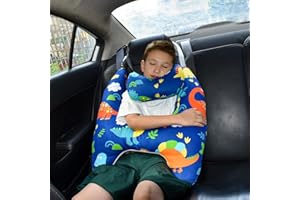 YAOZUP Poduszka podróżna dla dzieci, do samochodu, poduszka do spania w kształcie litery H, poduszka do spania dla dzieci, nadaje się do prania, wygodna poduszka do spania dla dzieci, na długie