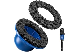 ZHIVEMEi Hjulnav borste för bil, inre Ø 90 mm, ytterdiameter 150 mm, 2 stycken sliphjul med 1/2 tums fyrkantsdrift för bildäc