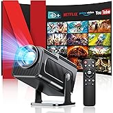 Seseno Projekt&ouml;r, mini projekt&ouml;r, 4K FHD 1080P taşınabilir projekt&ouml;r, Android 11.0 5G WiFi 6 BT 5.0 destekler, otomatik trape