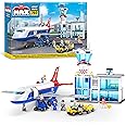 MAX Adventure Airport Playset (793 pieces) Building Bricks Toys For Kids 5+ Create Vehicles and More Unbox Discover, Major Brand Compatible