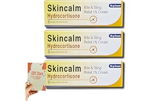 TDY STORE Hydrocortisone Cream 1% w/w Bite and Sting Cream, Mosquito and Bee Sting Treatment, Itchy Skin and Redness Solution, 3 x 10g Tubes - TDY Bundle Including Skin Relief Guide