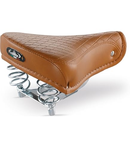 FAHRRADSATTEL CITYSATTEL Leder Damen Herren fr CITYRAD BEACHCRUISER  HOLLANDRAD in Vintage Retro Look 1750 Export Farbe : Blau/Weiss - Made in  Italy : Amazon.de: Sport & Freizeit