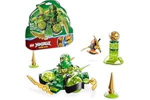 LEGO 71779 Ninjago Le Tourbillon Spinjitzu : Le Pouvoir du Dragon de Lloyd, Jouet Toupie Ninja à Collectionner, Cadeau pour Enfants Dès 6 Ans, avec Minifigurine Lloyd à Collectionner
