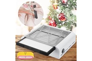 SEAAN Aspiratore Unghie Professionale, Aspirapolvere Elettrico con Filtro, 40W Rumore Basso Collettore di Polveri per Unghie per Fresa per Unghie Professionale, Tavolo Manicure, Poggia Mani Estetista