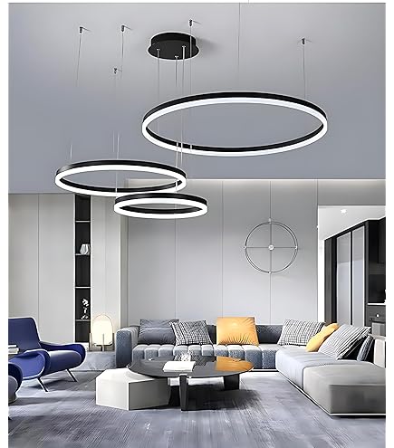 Kristallen Ring Kroonluchter – Moderne LED Hanglamp met Luxe Design