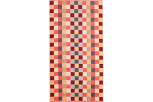 CAWÖ Home Handtücher Unique Karo 942 Koralle - 22 Duschtuch 70x140 cm