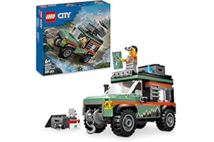 LEGO City Offroad Geländewagen - Bauspielzeug Set für Jungen und Mädchen ab 6 Jahren - Geschenk zum Geburtstag oder für Feiertage - Inkl. Abenteurer Minifigur und Zubehör 60447
