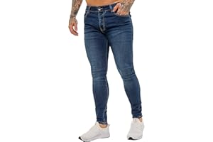 BRAND KRUZE Designer Mens Jeans KZ106 Skinny Slim Fit Casual Super Stretch Denim Trousers Pants