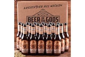 ‎BEER OF THE GODS - SINCE 2016 - WACKEN BRAUEREI WACKEN BRAUEREI Pale Ale Craft Beer Box 20 x 0,33 l Flasche | CRAFTY LOKI | Viking Craftbeer Set Gift for Men | Wikinger Kraft Bier Geschenk für Männer | Party Festival Heavy Metal