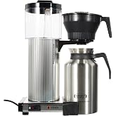 Moccamaster Filtre Kahve Makinesi CDT, Paslanmaz &Ccedil;elik Termoslu, Parlak G&uuml;m&uuml;ş