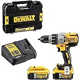 DEWALT DCD996P2-QW Trapano Avvitatore a Percussione, 3 velocità, 5.0 Ah, Motore Brushless, con Doppia Batteria in Valigetta, 