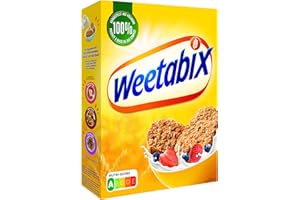 Weetabix Original Whole Grain - Cereales para el desayuno - Cereal integral - Alto contenido de fibra, bajo azúcar, bajo contenido de grasa - 14x430g