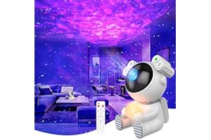 Dienmern Proiettore Galaxy Astronauta 2.0, Bambino Luce Notturna Cielo Stellato con Telecomando e Timer, LED galassie Proiettore, Lampada Stellata per Camera da Letto e Proiettore a Soffitto