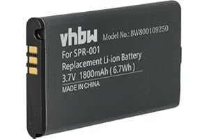 ‎VHBW vhbw Bateria kompatybilna z Nintendo 3DS LL, 3DS XL, DS XL 2015, New 3DS XL zamiennik do Nintendo SPR-001, SPR-003, SPR-A-BPAA-CO konsoli do gier (1800 mAh, 3,7 V, litowo-jonowa)