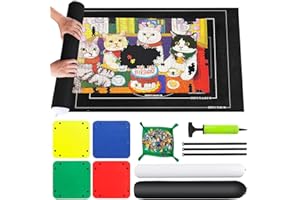 Neuytiky Maty Puzzle - Mata Puzzle 1000 1500 2000 3000 elementów, przenośna mata Puzzles, mata do przechowywania w rolce Puzzle Carpet, praktyczny dodatek do przechowywania puzzli