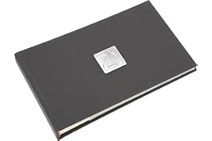 Metal Planet Ltd 21st photo album for men. Smart grey photo album with clear slip in pages.