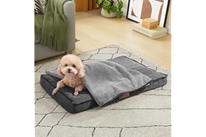 YITAHOME Orthopädisches Hundebett,76x51 cm Mittelgroße Hundesofa,Hundekissen Waschbar rutschfeste Hundekörbchen Dog Bed Hundematte für Mittlere Hunde