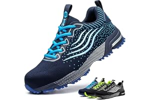 ISOOUS Chaussures de Sécurité Homme Legere Chaussures de Travail Femme Respirante Embout Acier Protection Baskets de Sécurité Confortable