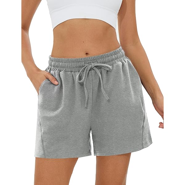 Korte Sportbroek Vrouwen Katoene voor zomer Hardloopshorts Sportieve Klassieke Korte Vrijetijdsbroek Bermuda voor Joggen Yoga Fitness Trainingen met Ritssluiting Zakken (Zwart, S