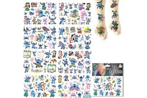 TOMICY Temporary Tattoo for Kids 8 Sheets Temporary Tattoos Waterproof Temporary Tattoo Cartoon Stickers Birthday Party Gift Toys for Children Party Decorations