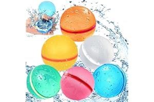 Wasserbomben, Taozoey 6 Stück Wasserbomben Wiederverwendbar, Selbstdichtende Silikon-Wasserbälle, Wasserball, Water Balloons, Outdoor Spielzeug, Wasserspielzeug Kinder