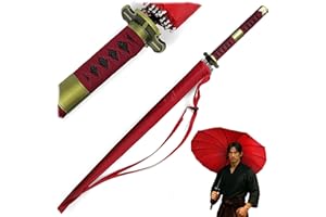 Swords and more One Piece Regenschirm, 16K Premium Version Umbrella, Anime Schirm groß Katana Samurai Schwert Regen Schirm, Sonnenschirm uv schutz Sturmfest mit langem Griff