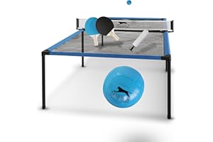 Slazenger, Tavolo da Ping Pong Unisex-Youth, Blu/Nero, 240 x 120 x 63,5 cm