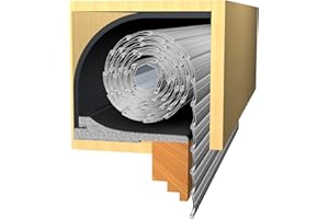 jarolift Isolation à économie d'énergie pour volets roulants 13mm (100 x 50cm) avec isolation du couvercle 100 x 24cm économique, isolation acoustique