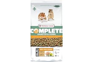 VERSELE-LAGA - Complete Hamster & Gerbil - Pienso extrusionado Todo en uno Rico en proteínas - 2kg