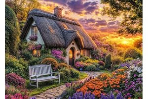 DKIJOYS Cottage Life Jigsaw Puzzles for Adults 1000 Piece Country Life Jigsaws 1000 Pieces for Adults