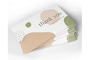 CLEVER SIGNS Pack of 200, 2" x 3.5", Thank You For Your Purchase Business Cards, Elegant and Professional Design, Recommended for Online Retailers, Small Business Owners and Local Stores