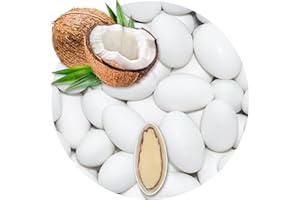 EinsSein 0,5kg Peladillas de Chocolate boda Coco blanco mate peladilla almendra bautizo bautizos grageas comunion comunión niño baratas confeti Fiesta cumpleaños chocolate Evento