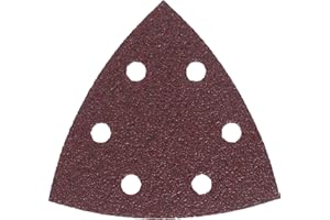 BOSCH ACCESSORIES Bosch Professional 5 Feuille abrasive F460 Best for Wood and Paint (bois et peintes, Grain G80, 93 x 93 mm, Accessoires ponceuses Delta)