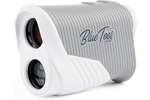 Blue Tees Golf - 2 Series - Télémètre Laser de Golf - Mesure de Distance - Portée de 730 mètres - Grossissement 6X - Vibration à Impulsion avec Verrouillage du Drapeau - Pas de Pente - Gris