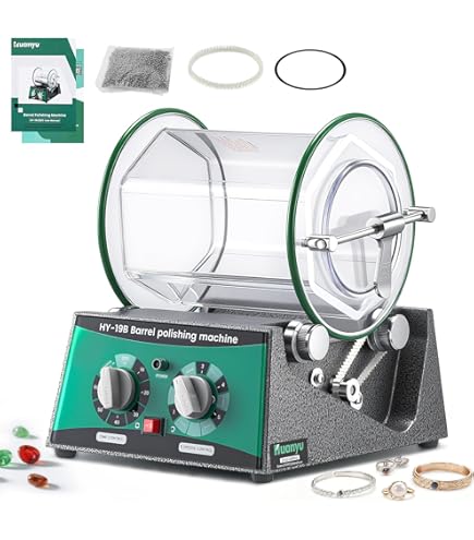 Vibrierende Poliertrommel, Hülsenpolierer Vibrations-Tumbler  Vibrationspoliermaschine für Metallteile Edelsteine Jade Autozubehör  Schmuck : Amazon.de: Baumarkt