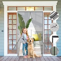 Magnet Fliegengitter Tür 80x205 Cm – Selbstklebend, Ohne Bohren, Für Balkon- & Terrassentüren