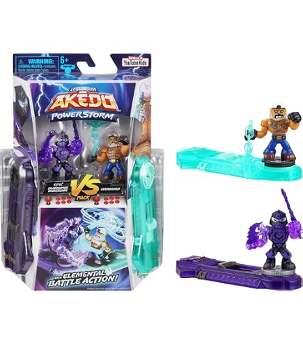 Legends of Akedo Powerstorm Warrior Collector Pack 4 Mini Battling