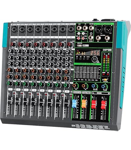Mixer Audio Italian Stage IS 2MIX8PRO | 8 Canali Stereo + DSP Multi FX | USB E Bluetooth | Nero - Foto 8