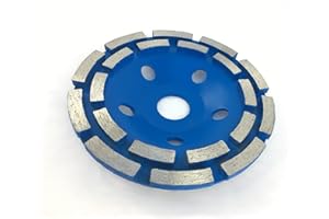 Weischer® - Diamant-Schleiftopf 230 x 22,23 mm | Schleifteller Betonschleifer Schleifscheibe Topfschleifer | für Beton, Naturstein, Stein, Mauerwerk, Fliesenkleber, Estrich | doppelreihig