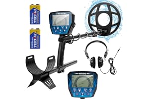 bestyks Metal Detector per adulti, 10" impermeabile IP68 bobina – Metal Detector professionale con maggiore precisione e display LCD più grande, modalità multiple, avanzato chip DSP