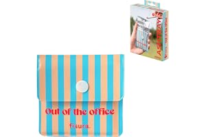 Fisura – Fickaskkopp “Out of the office” portabel askkopp för bil, resa och camping, återanvändbar reseaskkopp med smart förvaring av aska, kompakt storlek 8 x 8 cm