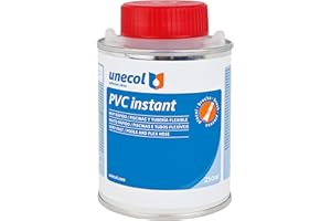 Unecol 2011 - Adhesivo en gel para tuberías (bote metálico con pincel, 250 ml), color transparente
