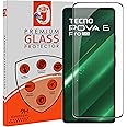 STP FEEL Premium Tempered Glass Screen Protector Compatible For Tecno Pova 6 Pro 5G Cellphone (6.78 Inch, Pack Of 1) | Edge To Edge Coverage With Easy To Installation Kit