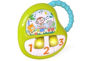 Bright Starts, Jouet Musical, 10 Mélodies et Poignée Facile a Attraper, à Partir de 3 Mois