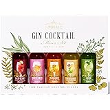 Modern Gourmet Foods, Premium Gin Cocktail Mixers Gift Set, i Sapori Includono: Lime, Fiore di Sambuco, Fiore di Rosa, Mandar