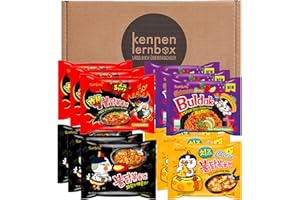 ‎KENNENLERNBOX Kennenlernbox Buldak Box | Samyang Hot Chicken Ramen 12er MIX | Koreanische , Ramen 12er Mix zum Probieren