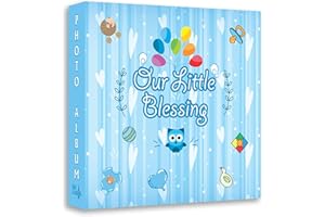 BMC LONDON Photo Album for New Baby Girl Design Holds 208 Photo's 4x6 Memo Photo Album (BABY BOY)